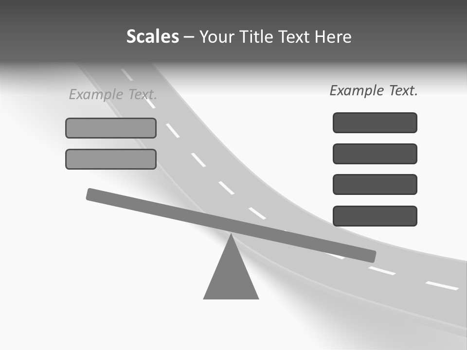 Track Mountain Line PowerPoint Template