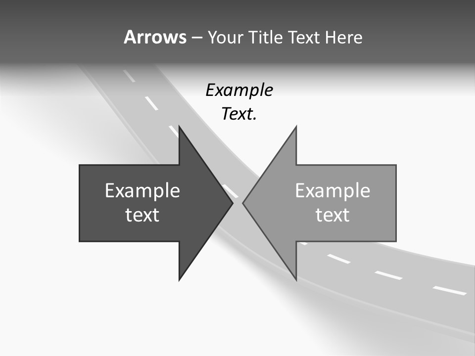 Track Mountain Line PowerPoint Template