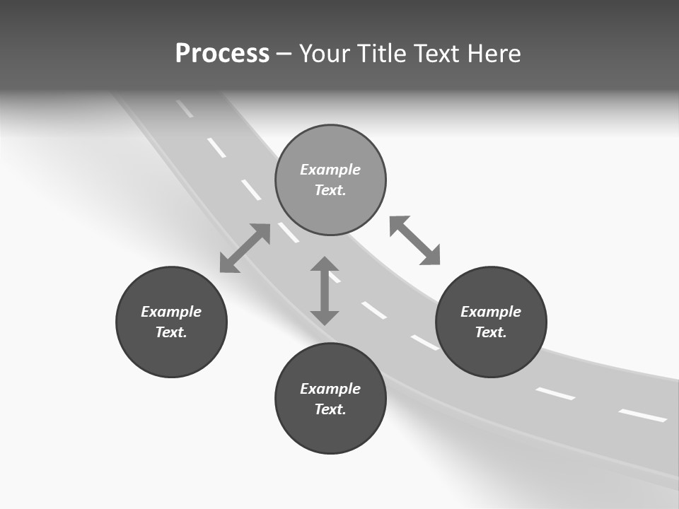 Track Mountain Line PowerPoint Template