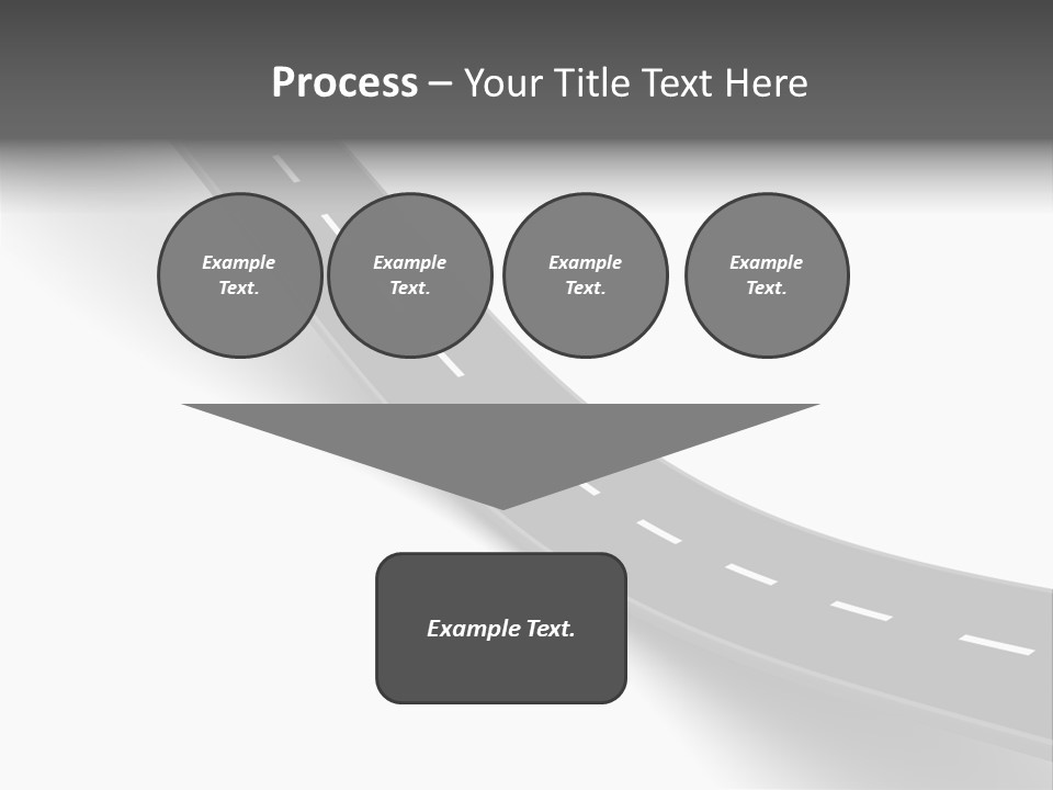 Track Mountain Line PowerPoint Template