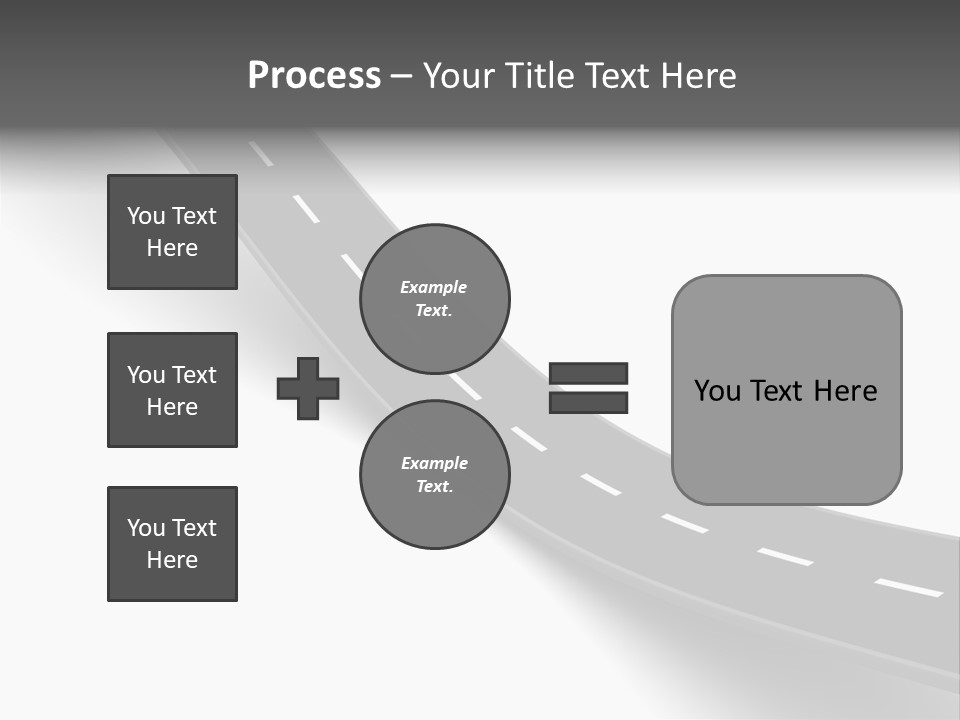 Track Mountain Line PowerPoint Template
