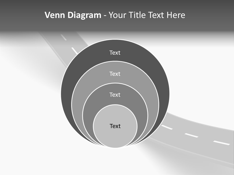 Track Mountain Line PowerPoint Template