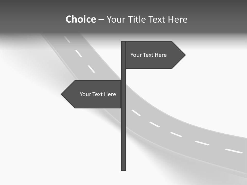 Track Mountain Line PowerPoint Template