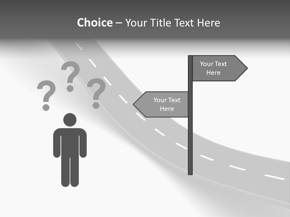 Track Mountain Line PowerPoint Template