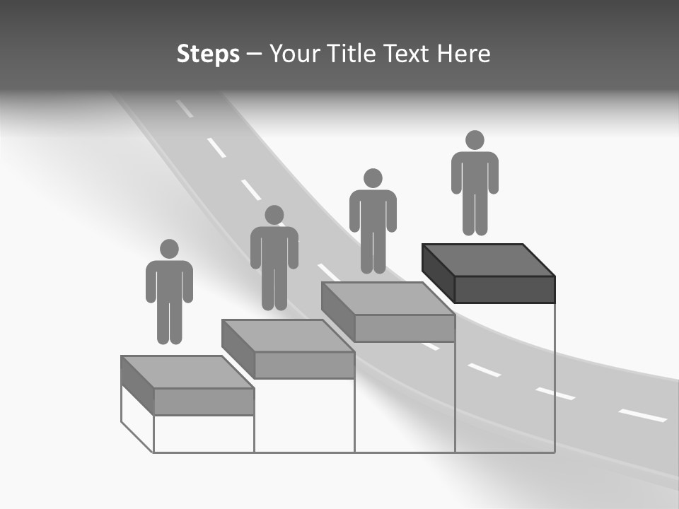 Track Mountain Line PowerPoint Template