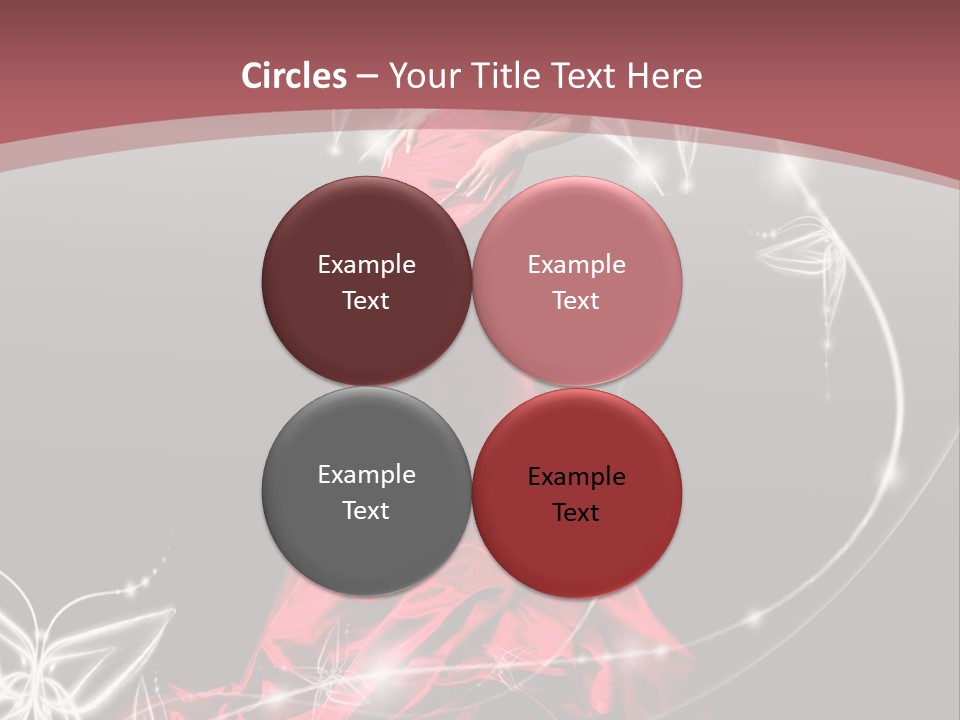 Dress Female Brunette PowerPoint Template