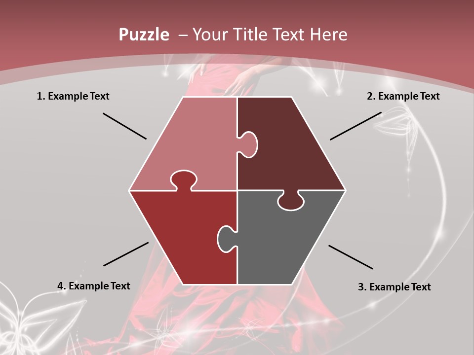 Dress Female Brunette PowerPoint Template