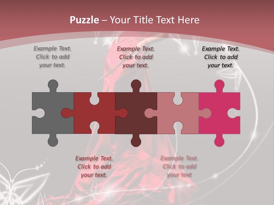 Dress Female Brunette PowerPoint Template