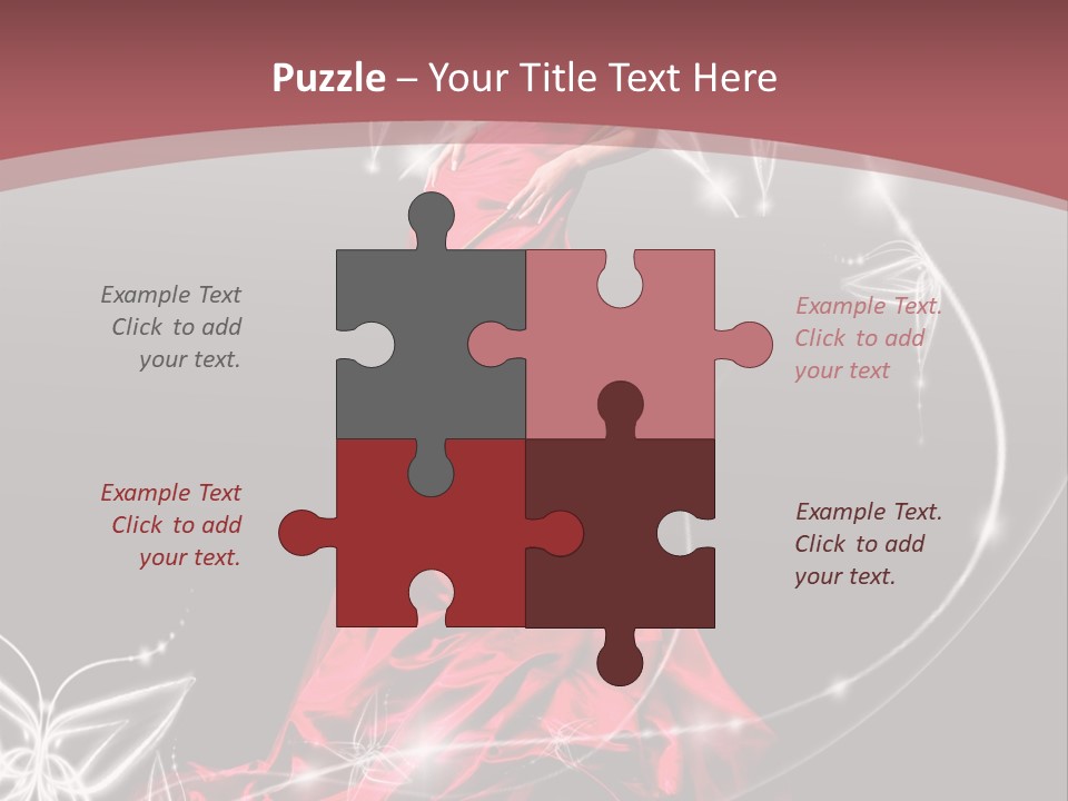 Dress Female Brunette PowerPoint Template