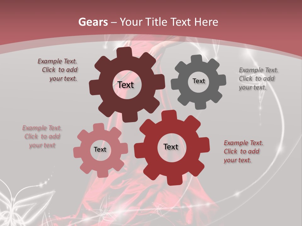 Dress Female Brunette PowerPoint Template