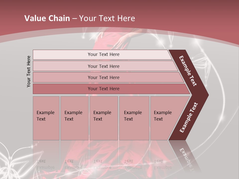 Dress Female Brunette PowerPoint Template