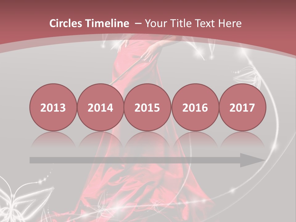 Dress Female Brunette PowerPoint Template