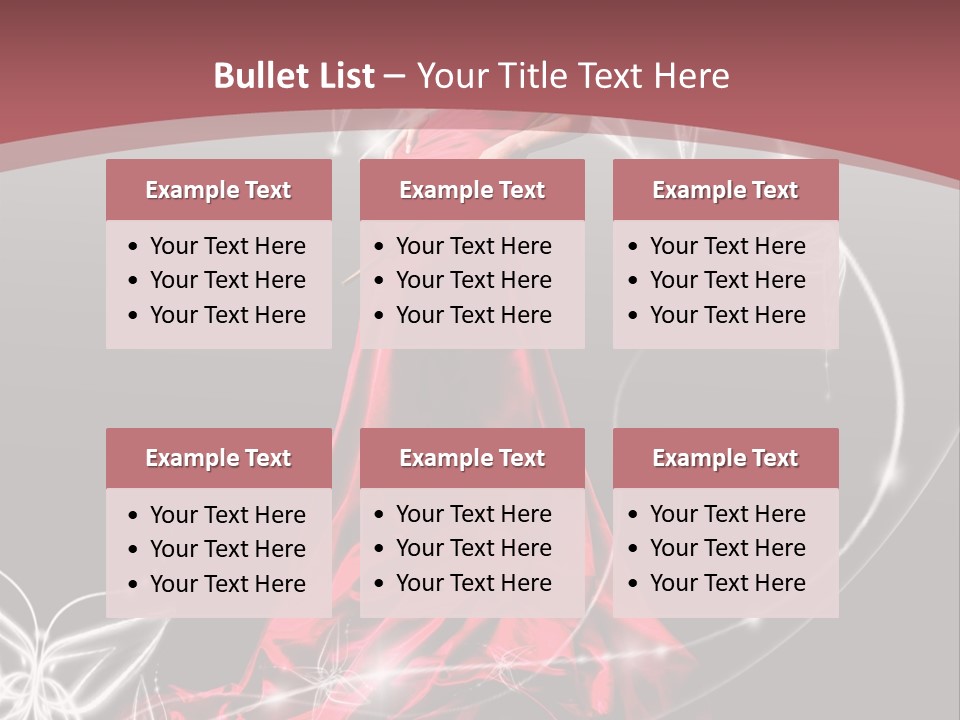 Dress Female Brunette PowerPoint Template