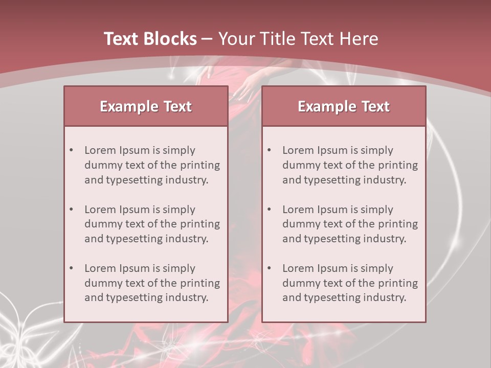 Dress Female Brunette PowerPoint Template