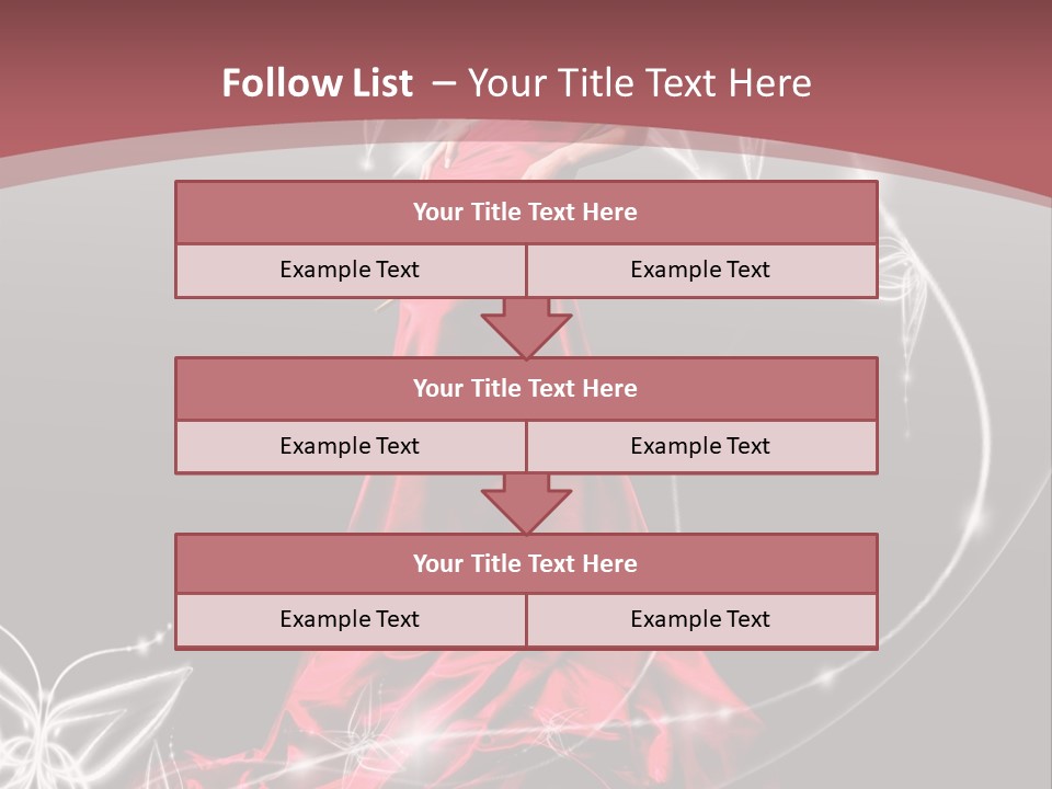 Dress Female Brunette PowerPoint Template