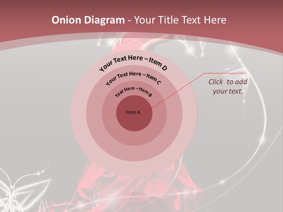 Dress Female Brunette PowerPoint Template