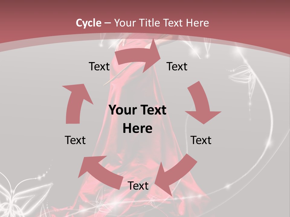 Dress Female Brunette PowerPoint Template