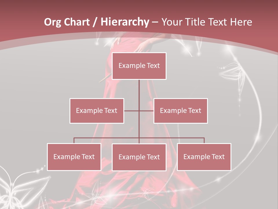 Dress Female Brunette PowerPoint Template