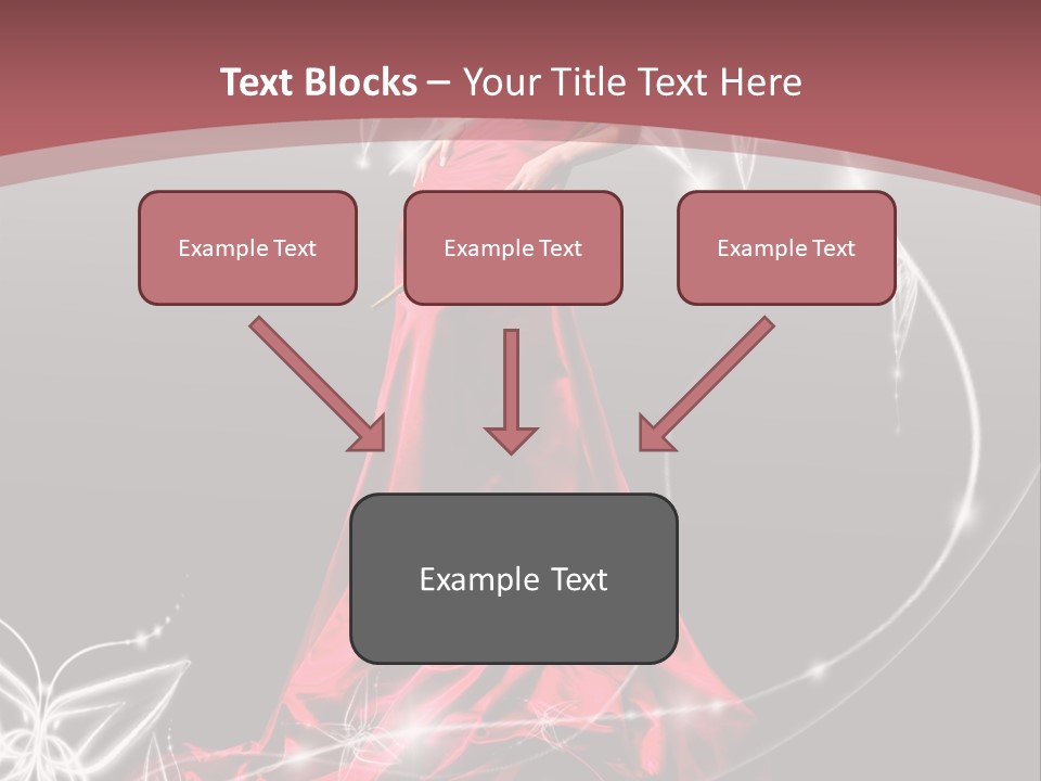 Dress Female Brunette PowerPoint Template