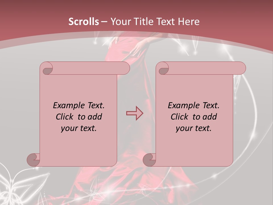 Dress Female Brunette PowerPoint Template