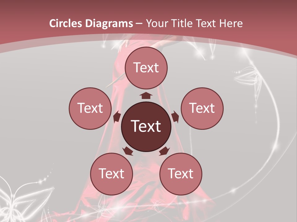 Dress Female Brunette PowerPoint Template