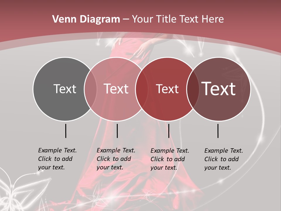 Dress Female Brunette PowerPoint Template