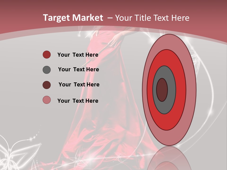 Dress Female Brunette PowerPoint Template