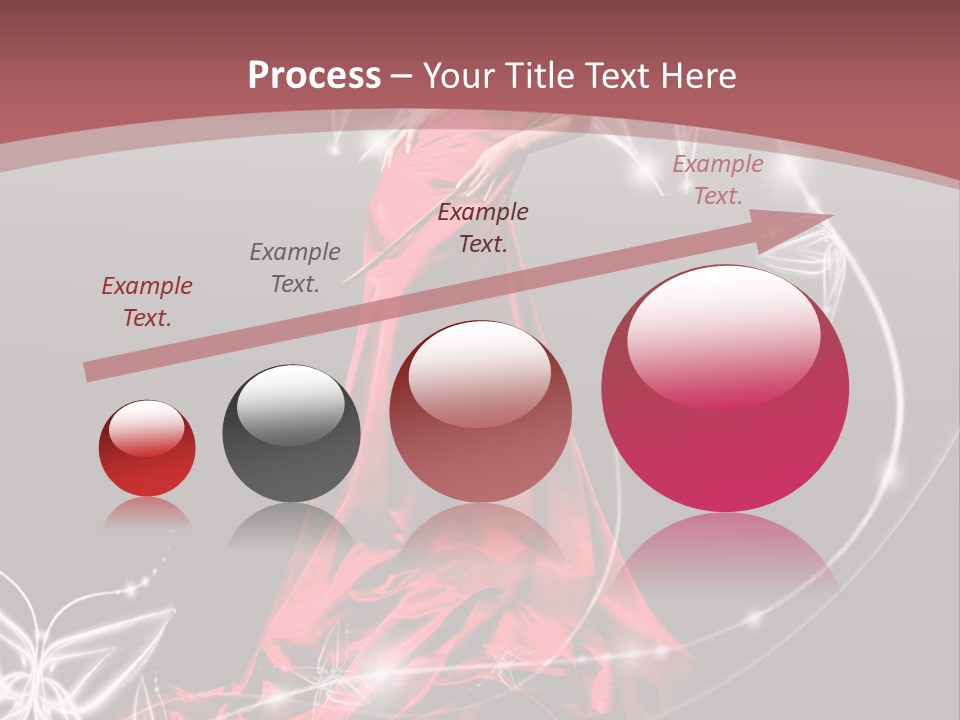 Dress Female Brunette PowerPoint Template