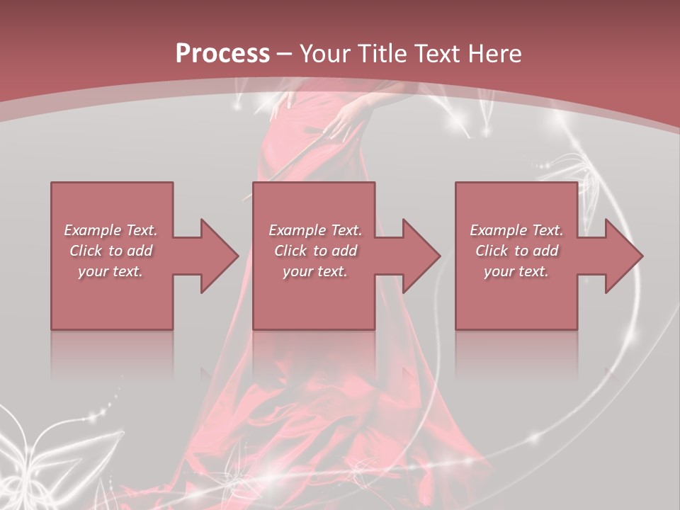 Dress Female Brunette PowerPoint Template