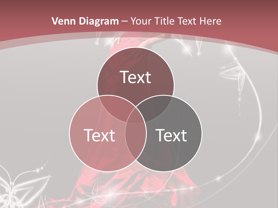 Dress Female Brunette PowerPoint Template