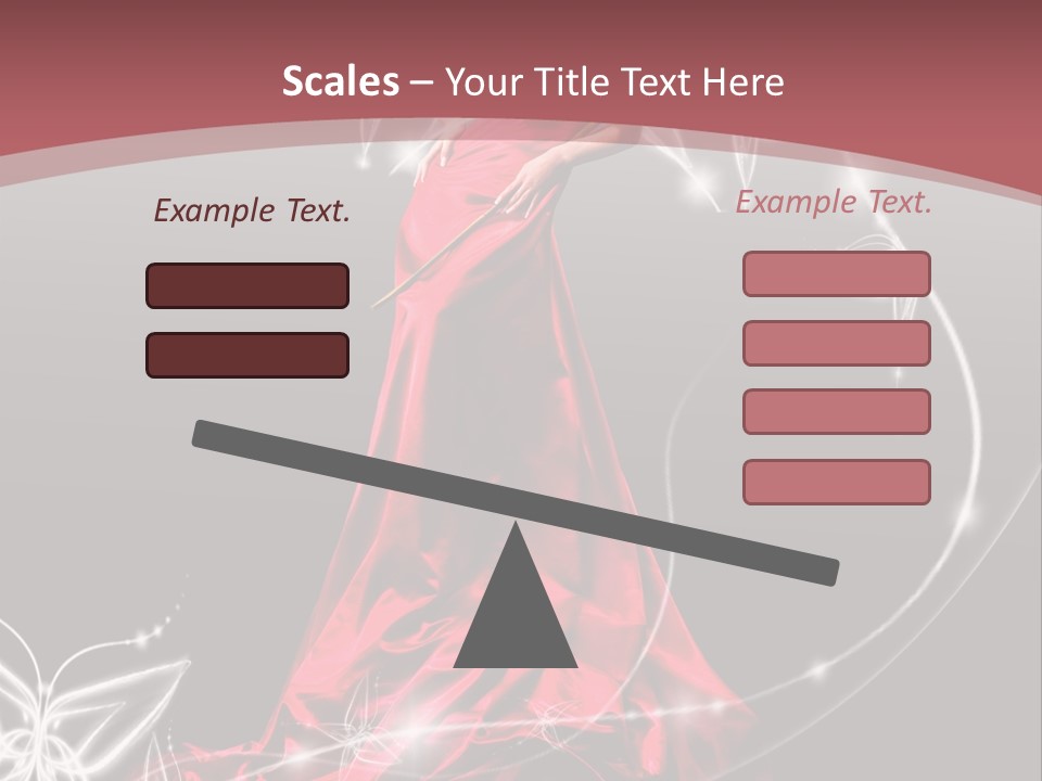 Dress Female Brunette PowerPoint Template