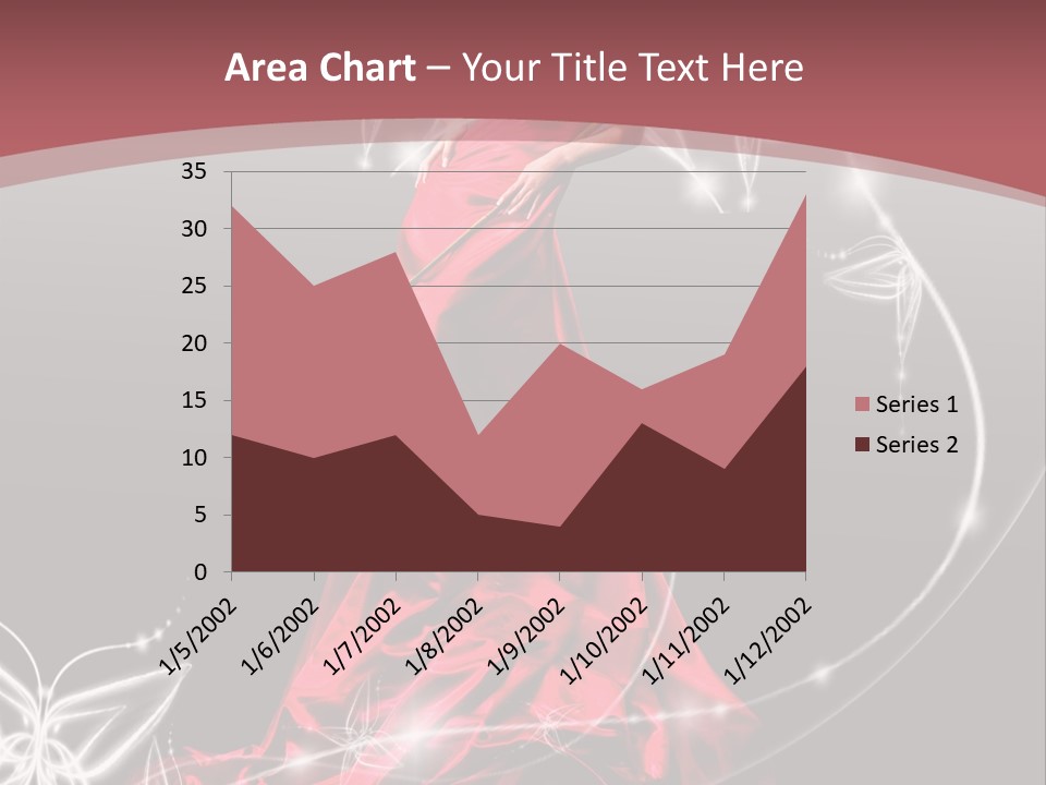 Dress Female Brunette PowerPoint Template