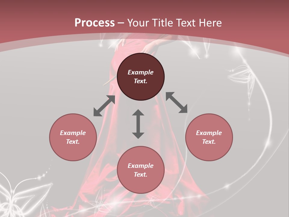 Dress Female Brunette PowerPoint Template