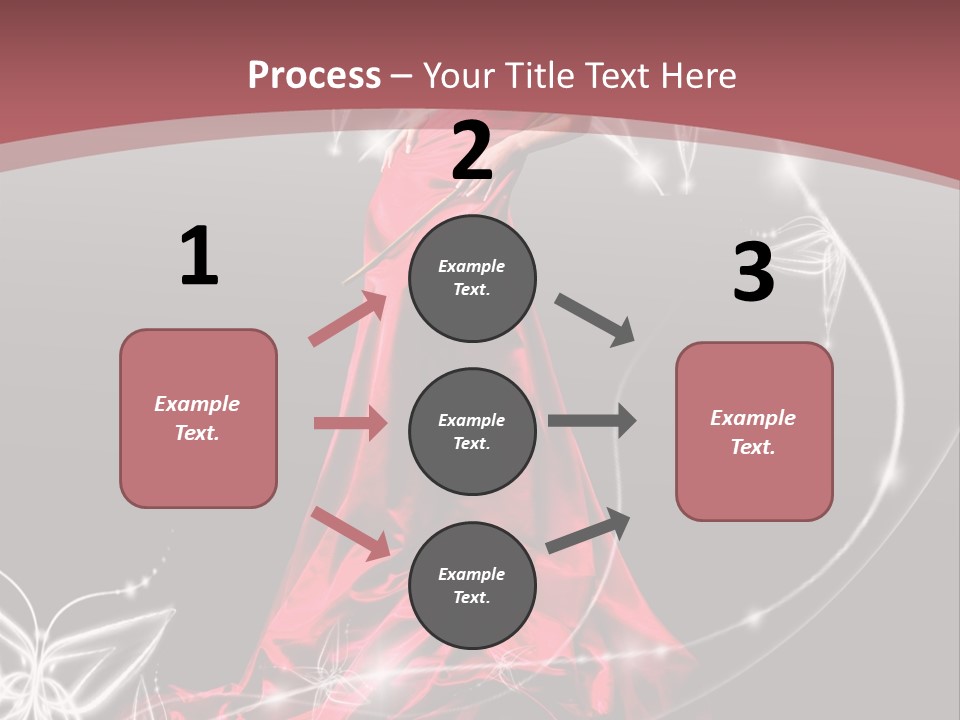 Dress Female Brunette PowerPoint Template