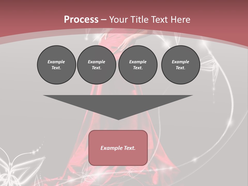 Dress Female Brunette PowerPoint Template