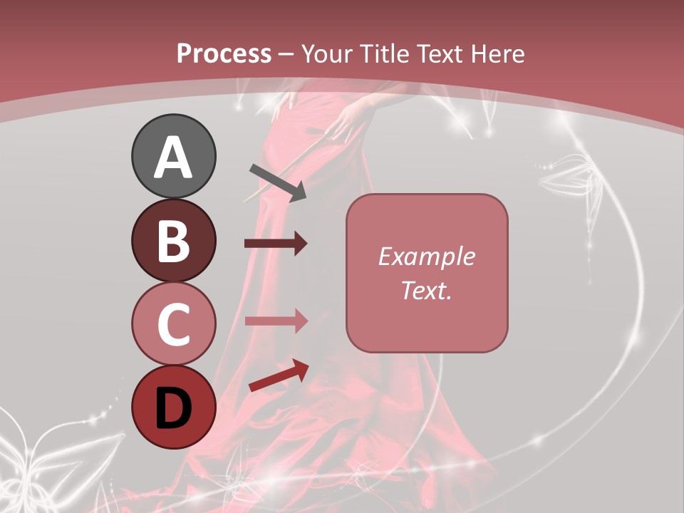 Dress Female Brunette PowerPoint Template