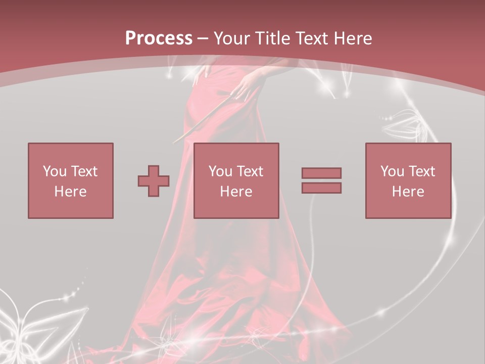 Dress Female Brunette PowerPoint Template