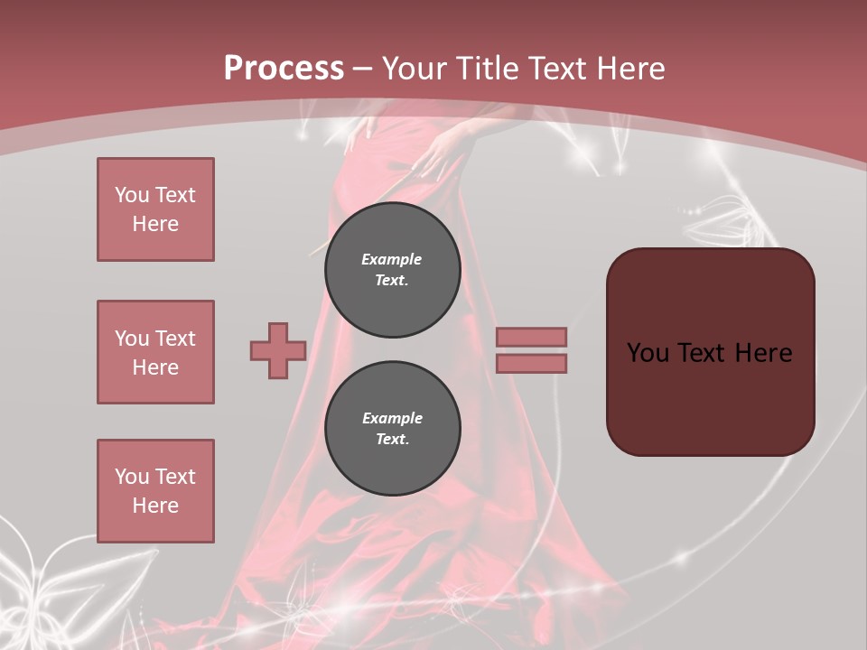 Dress Female Brunette PowerPoint Template