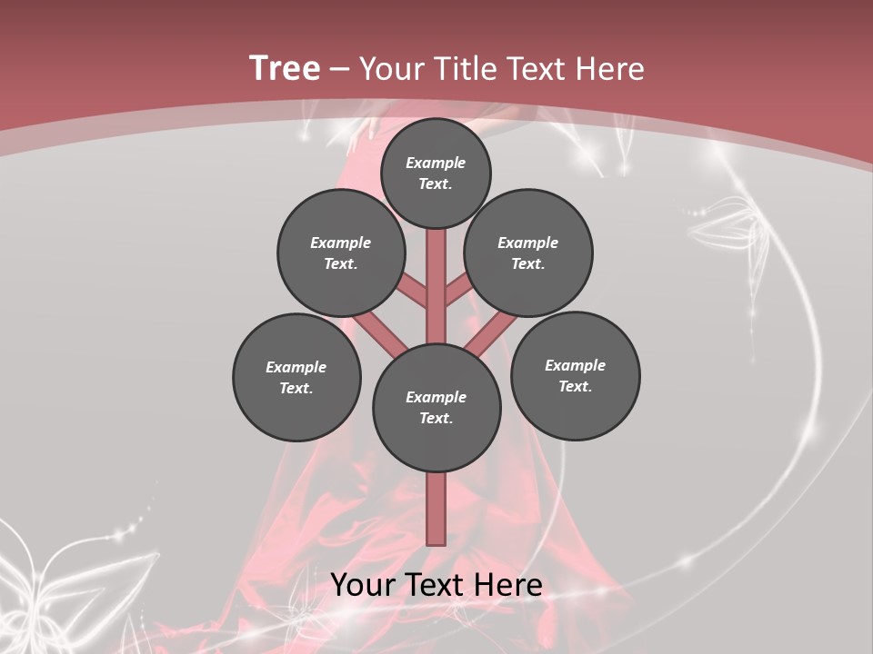 Dress Female Brunette PowerPoint Template