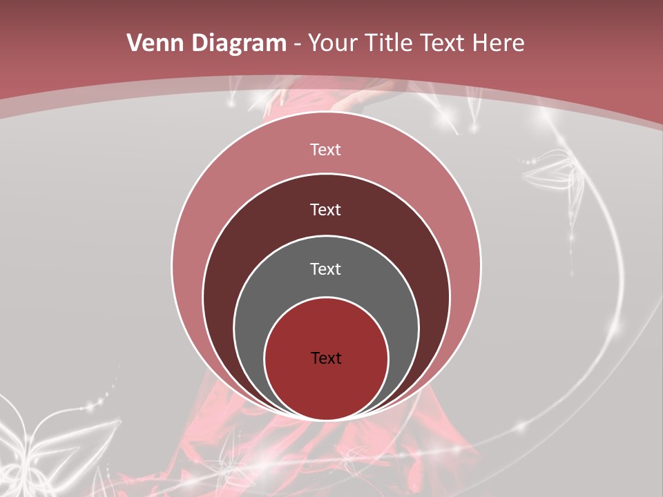 Dress Female Brunette PowerPoint Template