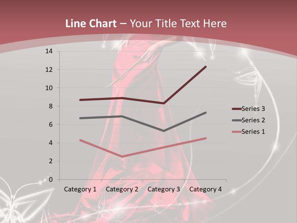 Dress Female Brunette PowerPoint Template