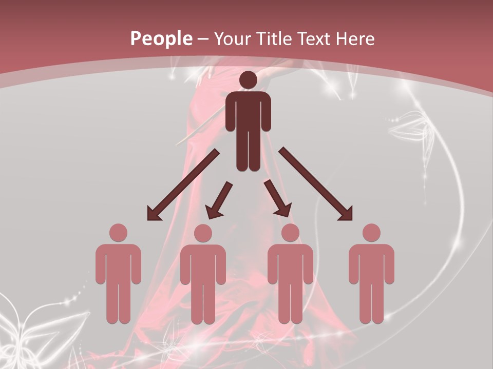 Dress Female Brunette PowerPoint Template