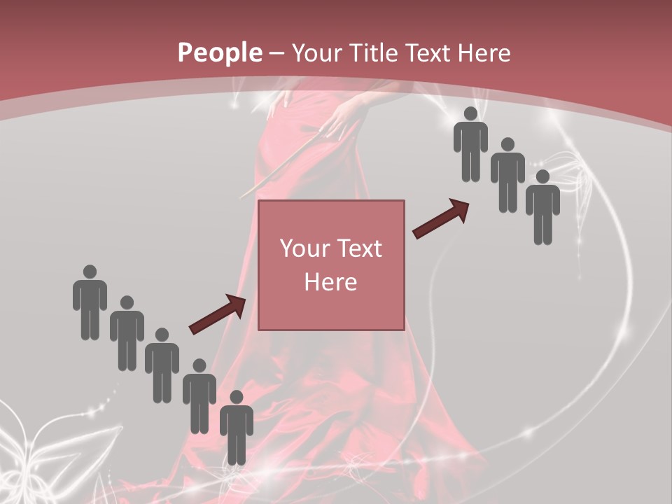 Dress Female Brunette PowerPoint Template