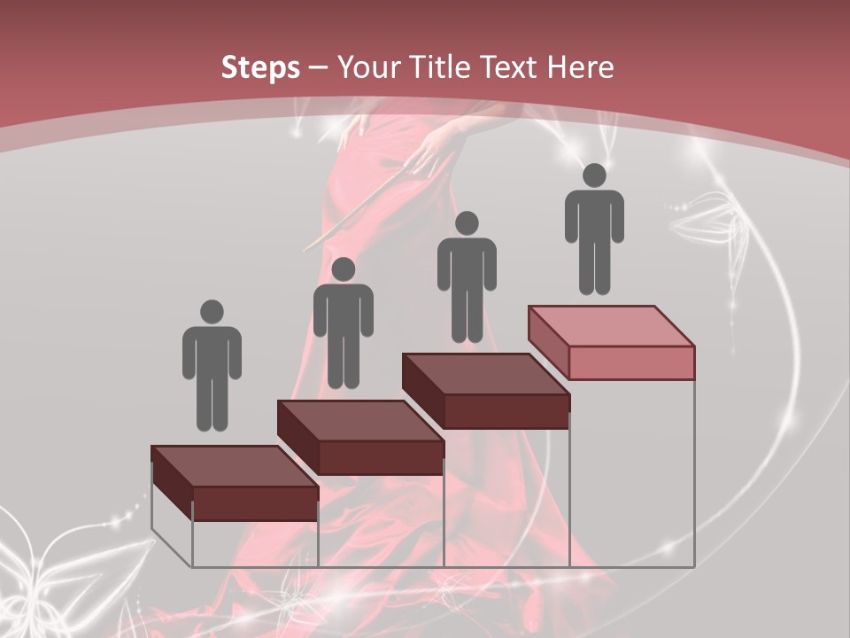 Dress Female Brunette PowerPoint Template