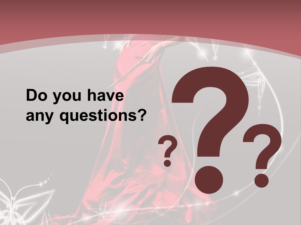 Dress Female Brunette PowerPoint Template