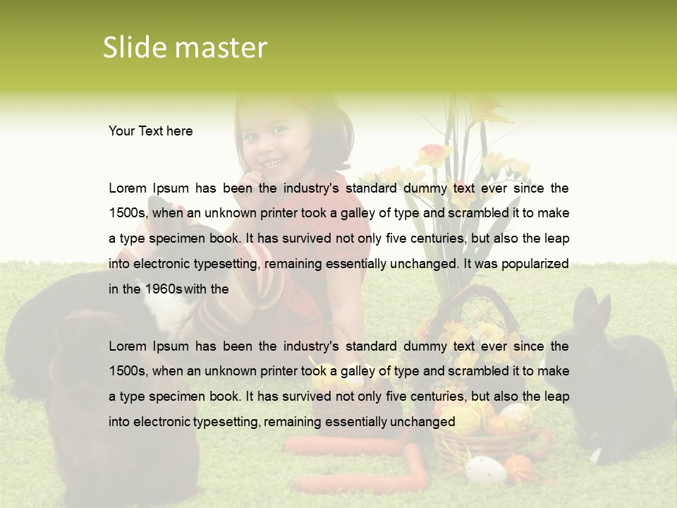 Age Smiling Portrait PowerPoint Template