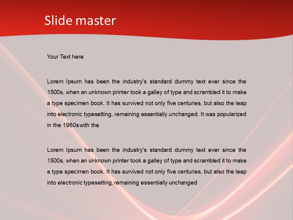 Curve Background Style PowerPoint Template