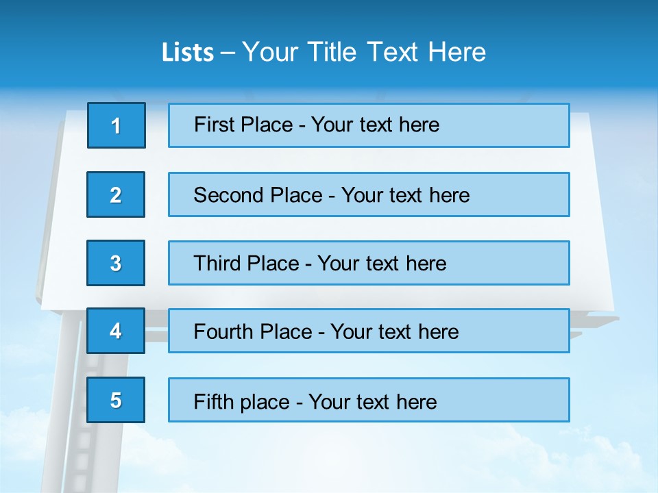Publicity Promotion Sign PowerPoint Template