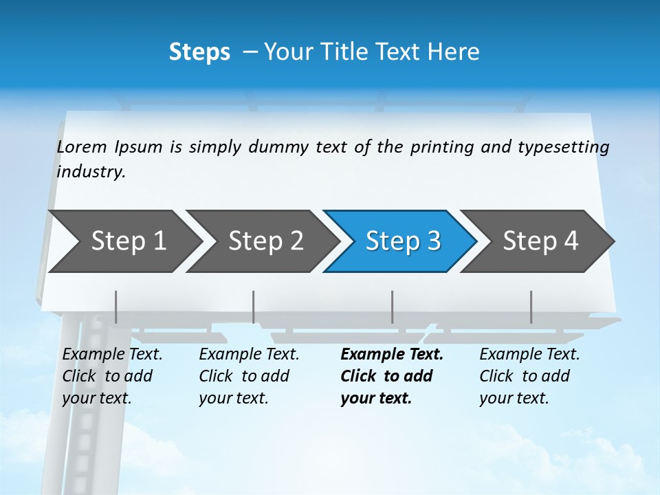 Publicity Promotion Sign PowerPoint Template