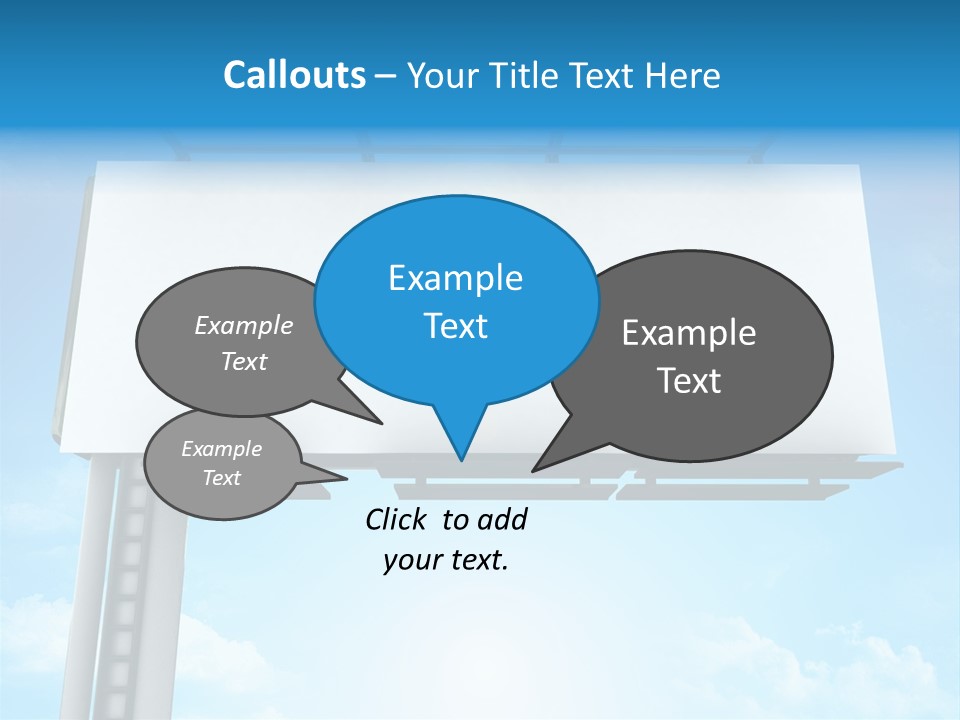 Publicity Promotion Sign PowerPoint Template